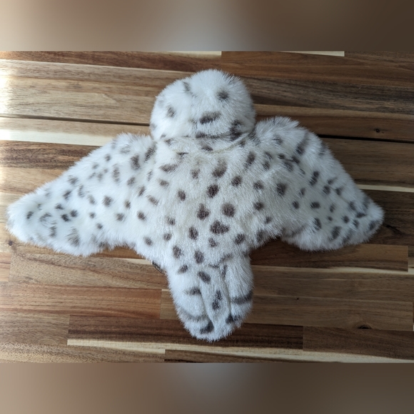 Folkmanis Plush Stuffed Snowy Owl Puppet with Moving Head Medium Sized - Picture 2 of 5